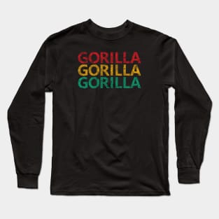 "Gorilla Gorilla Gorilla" Scientific Name, Western Lowland Gorilla Long Sleeve T-Shirt